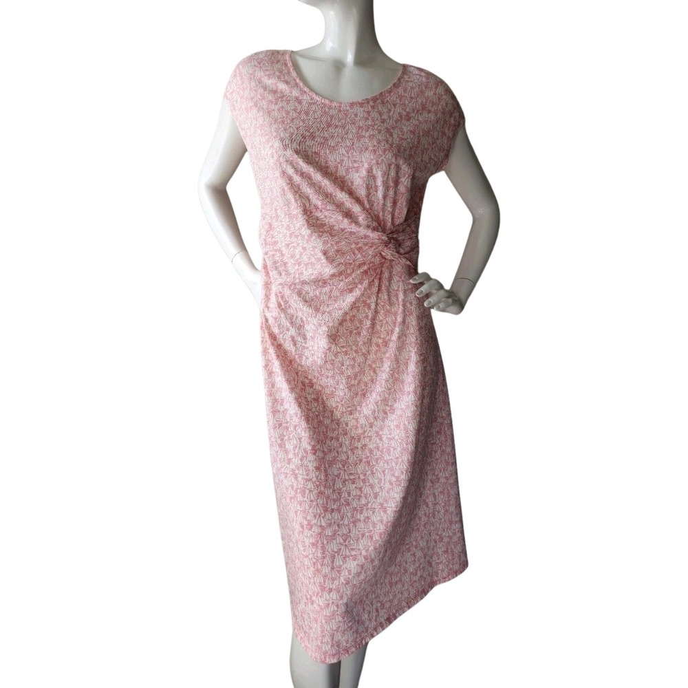 New!‎ Lands End Pink and White Sailboat Fit and Flare Size 1X(14W-16W)